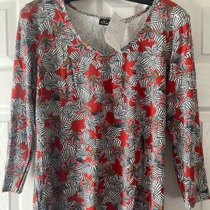Floral long sleeve shirt
